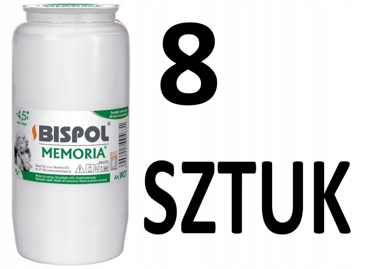 Náplň do olejového zapaľovača BISPOL WO7 108H – sada 8 kusov